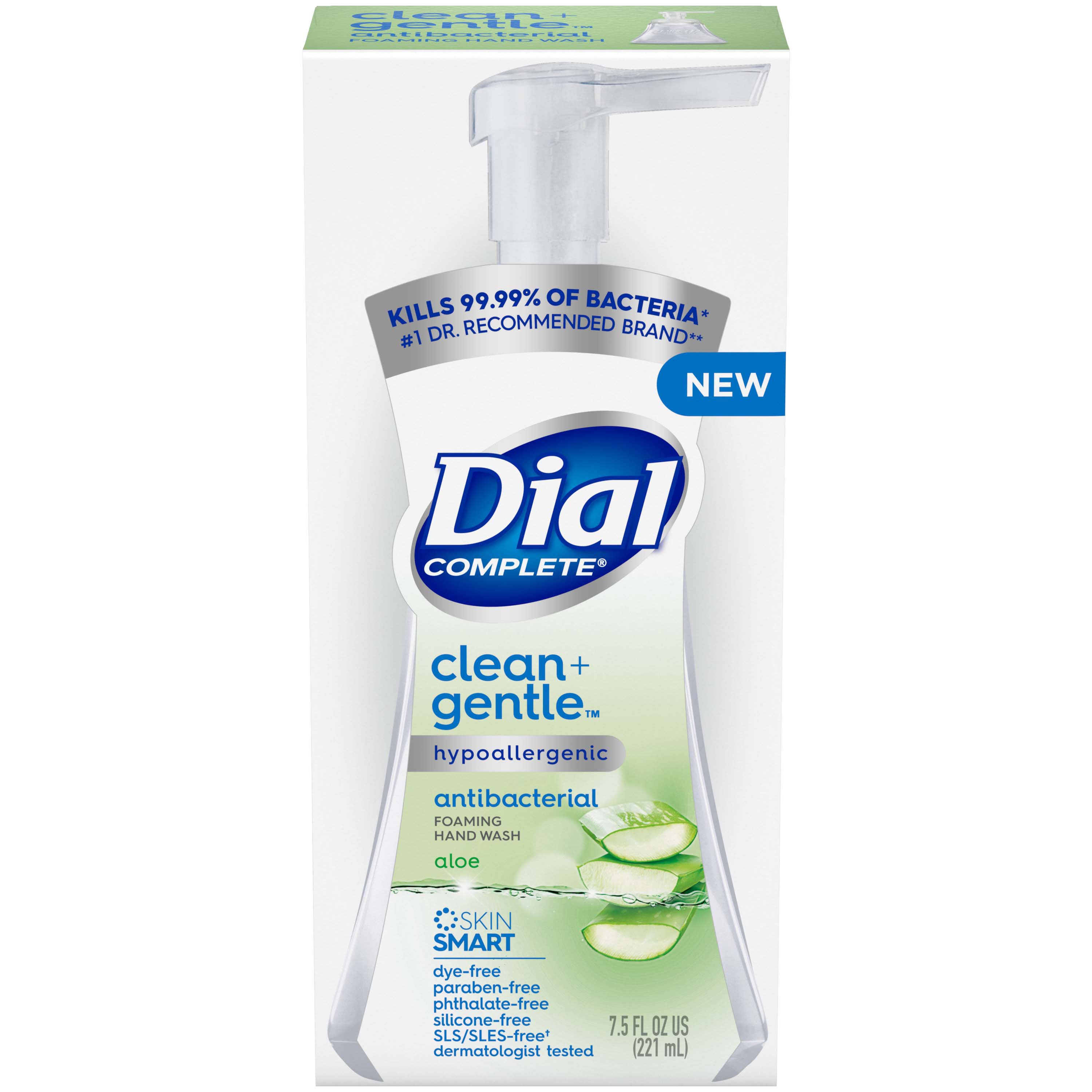 Dial Complete Clean Gentle Antibacterial Foaming Hand Wash Aloe