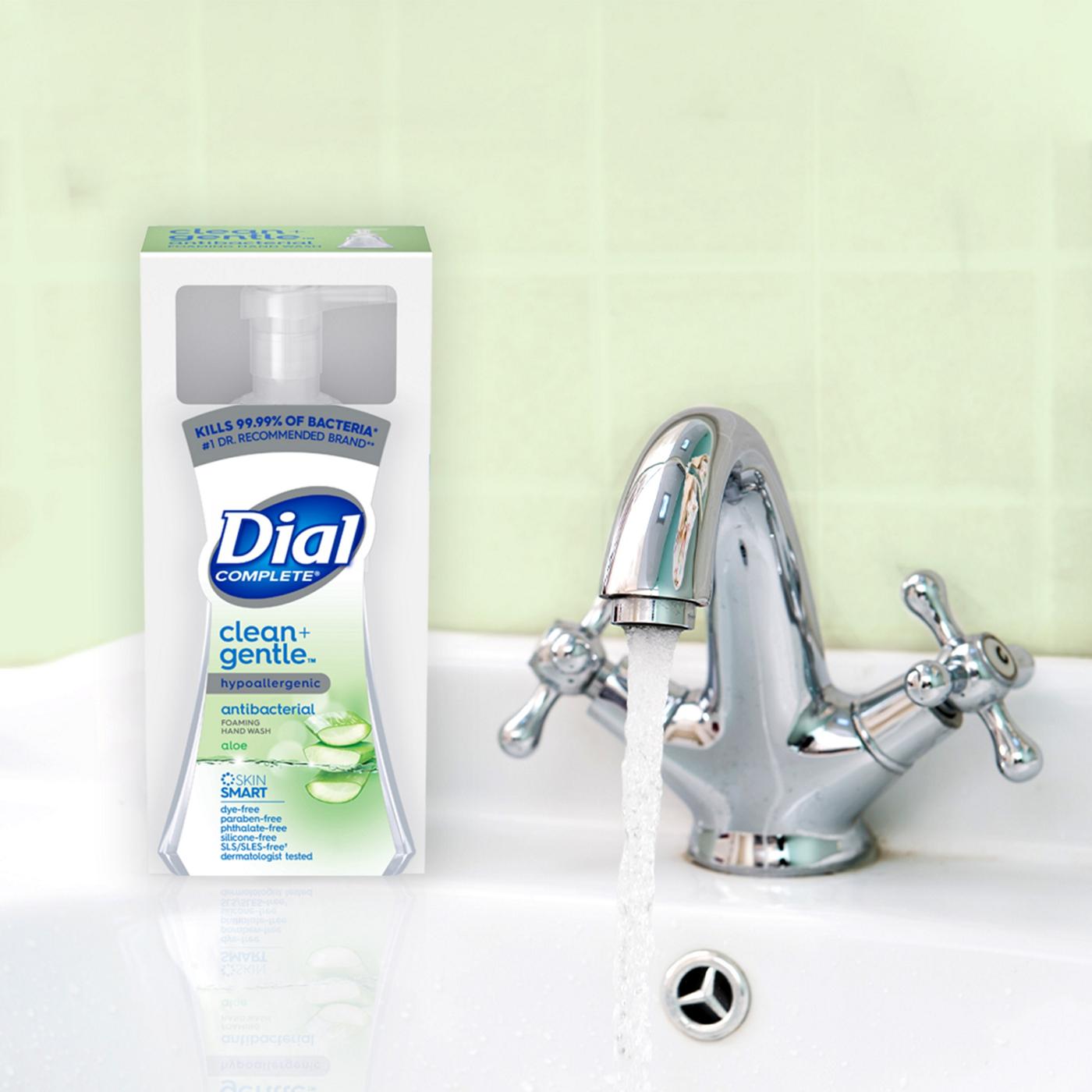 Dial Complete Clean + Gentle Antibacterial Foaming Hand Wash, Aloe Scent; image 4 of 9