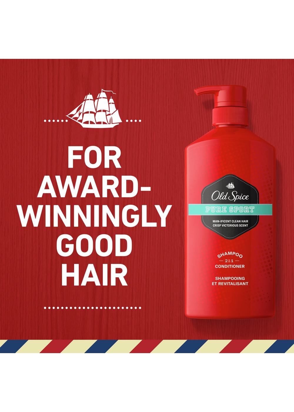 Old Spice 2 in 1 Shampoo Conditioner - Pure Sport; image 3 of 6