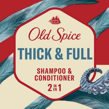 Old Spice Thick & Full 2 in 1 Shampoo & Conditioner - Deep Sea Minerals Scent