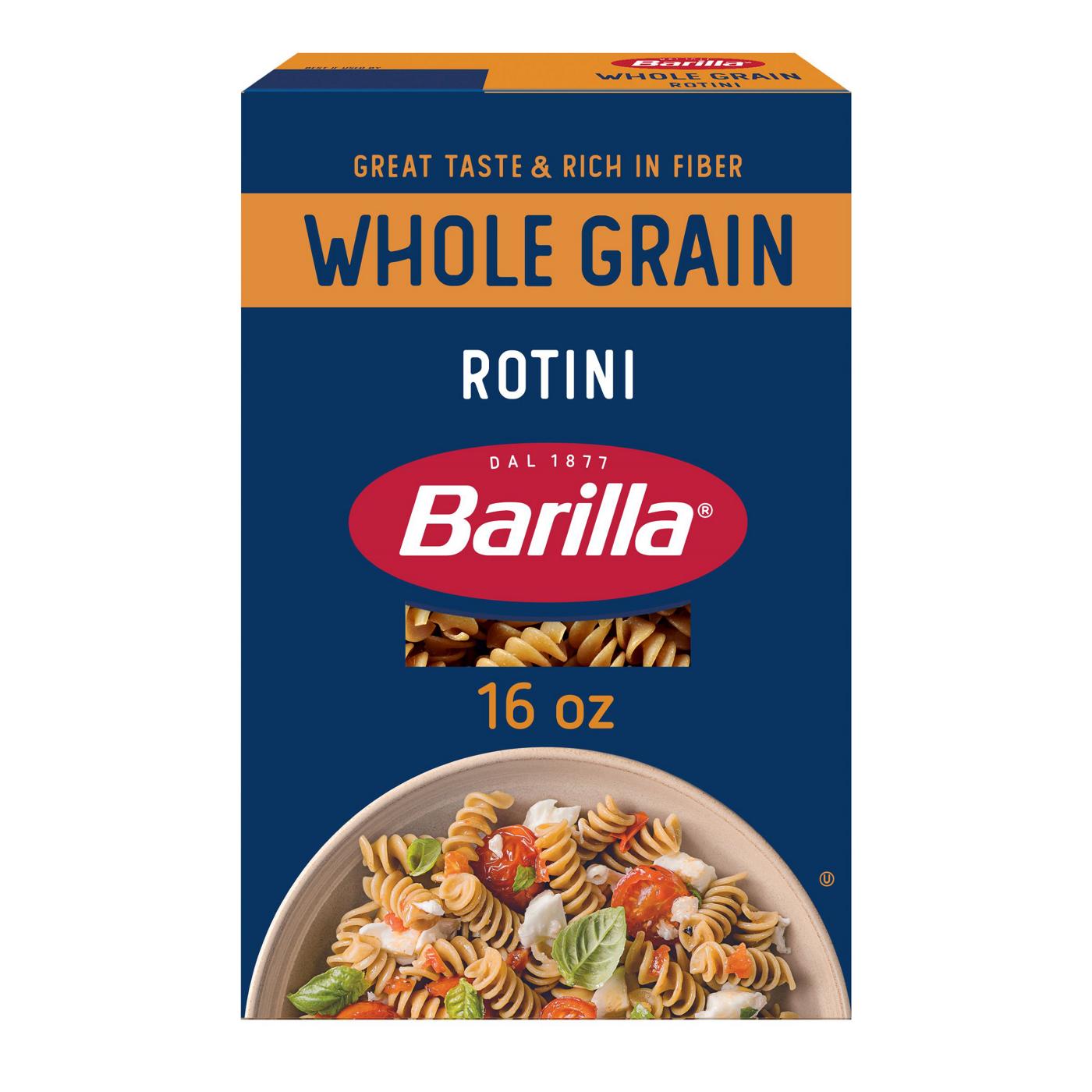 Barilla Whole Grain Rotini Pasta; image 1 of 6