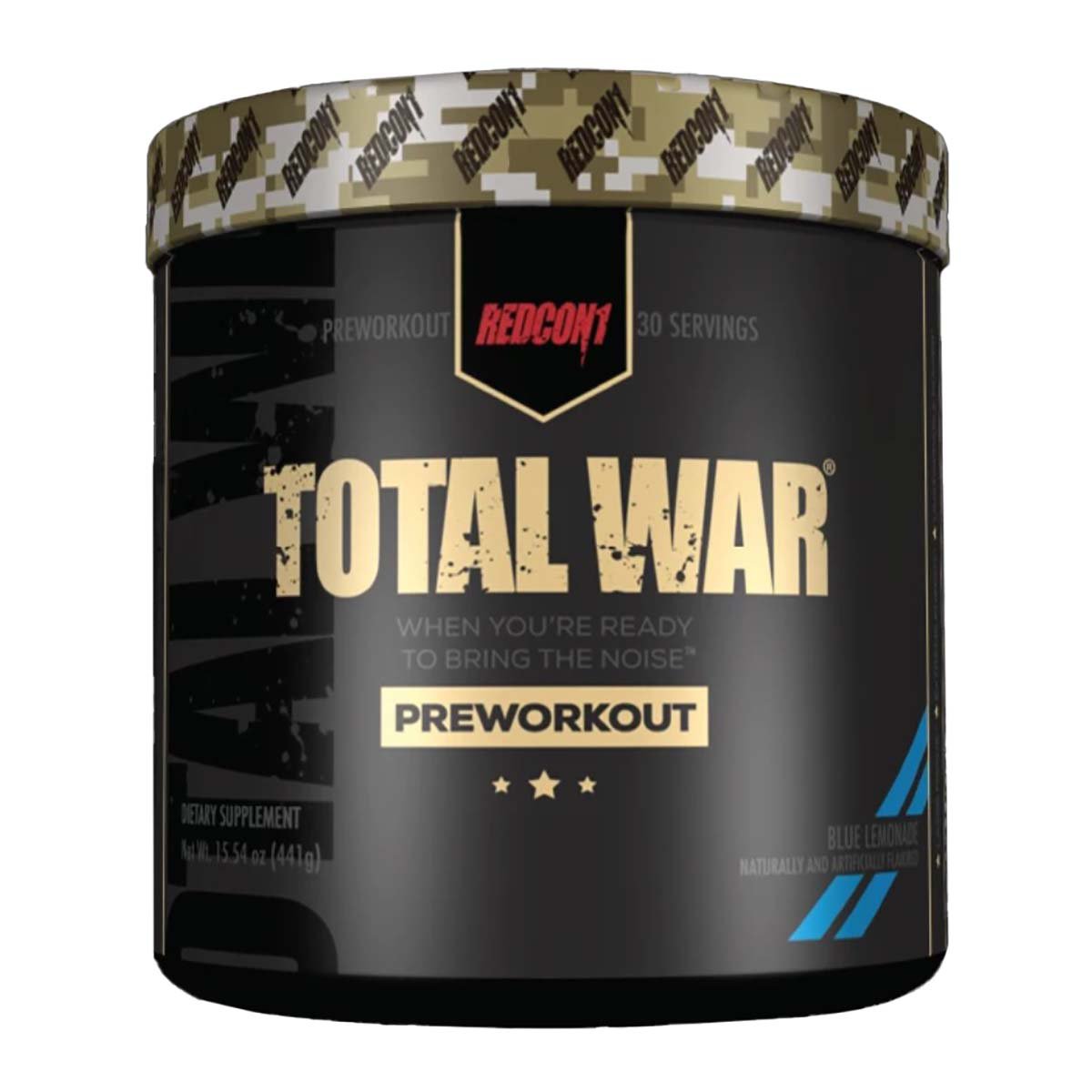 Redcon 1 Total War Pre-Workout Blue Lemonade, 15.5 oz