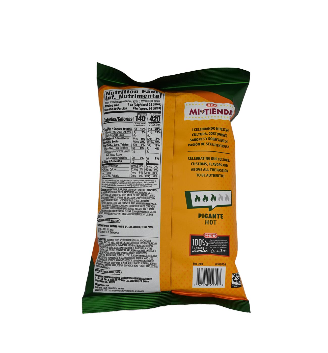 H-E-B Mi Tienda Duros Wheat Puffs Snacks - Queso Jalapeño; image 4 of 4
