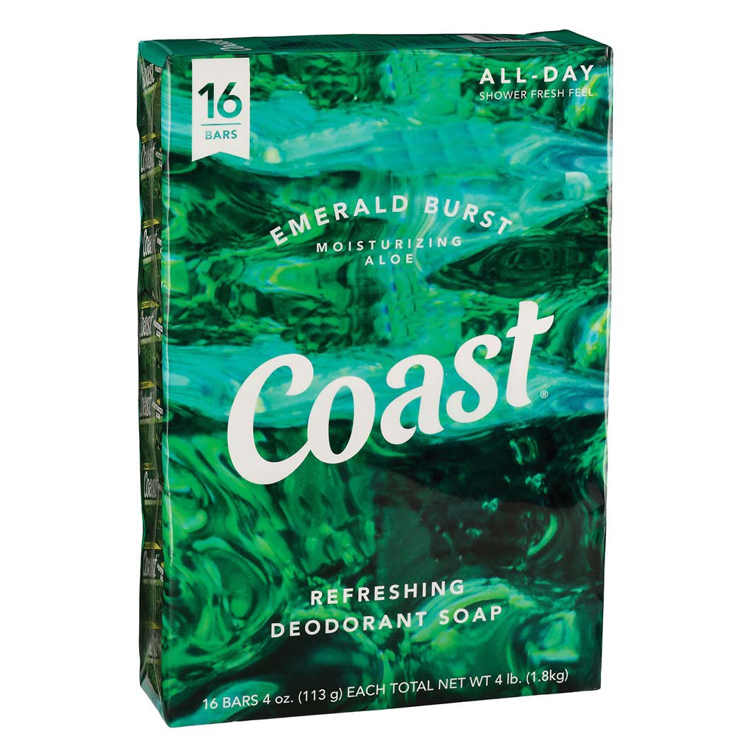 Coast Emerald Burst Refreshing Deodorant Soap Shop Hand & Bar Soap at