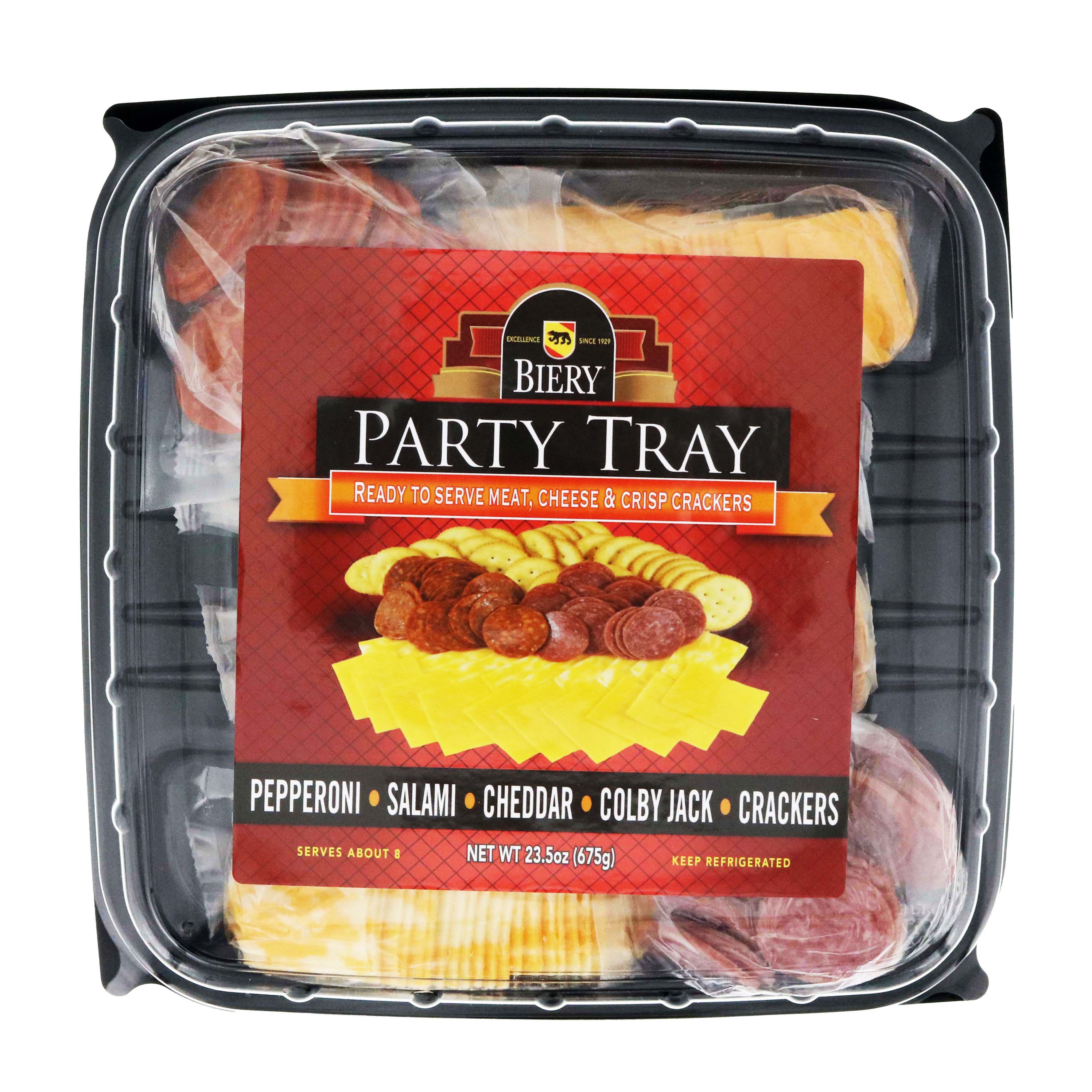 Biery Pepperoni, Salami & Cheese Party Tray Shop Snack Trays at HEB