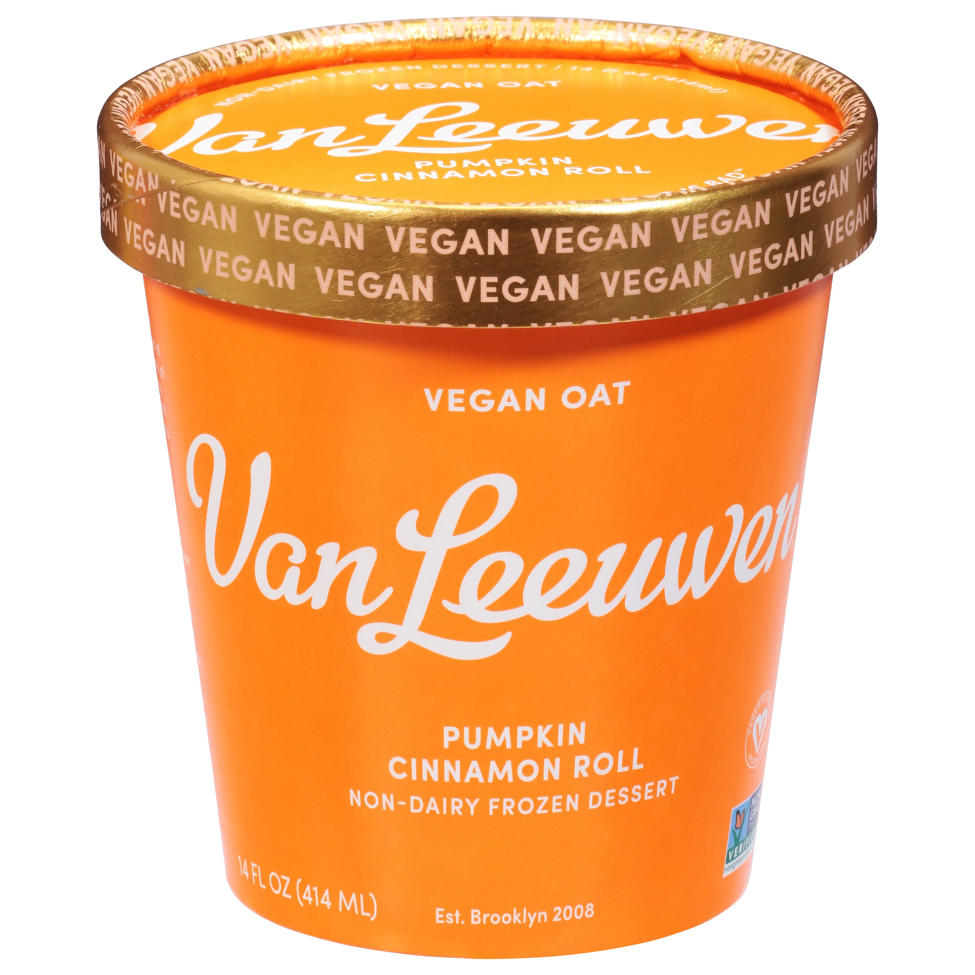 Van Leeuwen Pumpkin Cinnamon Roll Oat Milk NonDairy Frozen Dessert