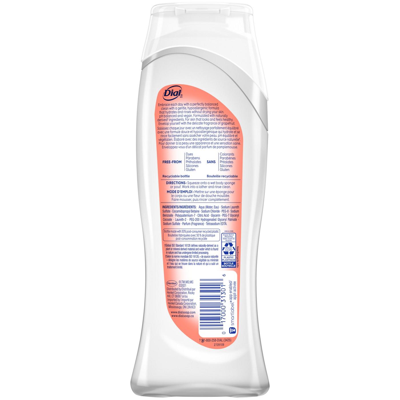 Dial Clean + Gentle Body Wash, Grapefruit; image 3 of 5