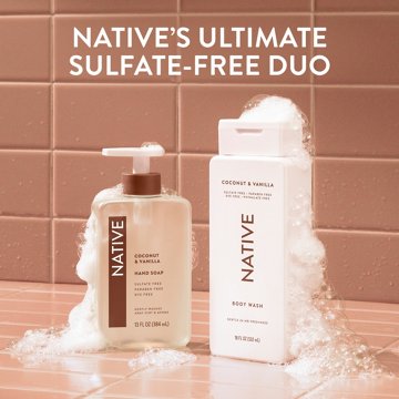 Native Body Wash - Coconut & Vanilla, 18 oz