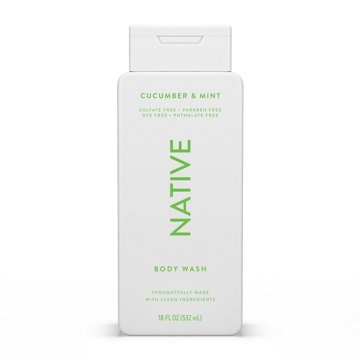 Native Body Wash - Cucumber & Mint, 18 oz