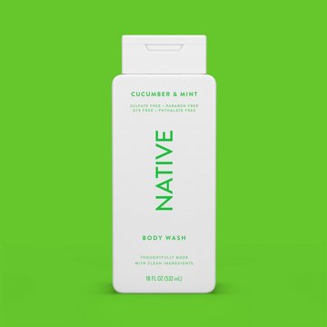 Native Body Wash - Cucumber & Mint, 18 oz