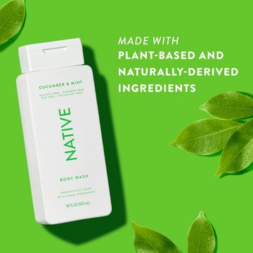 Native Body Wash - Cucumber & Mint, 18 oz