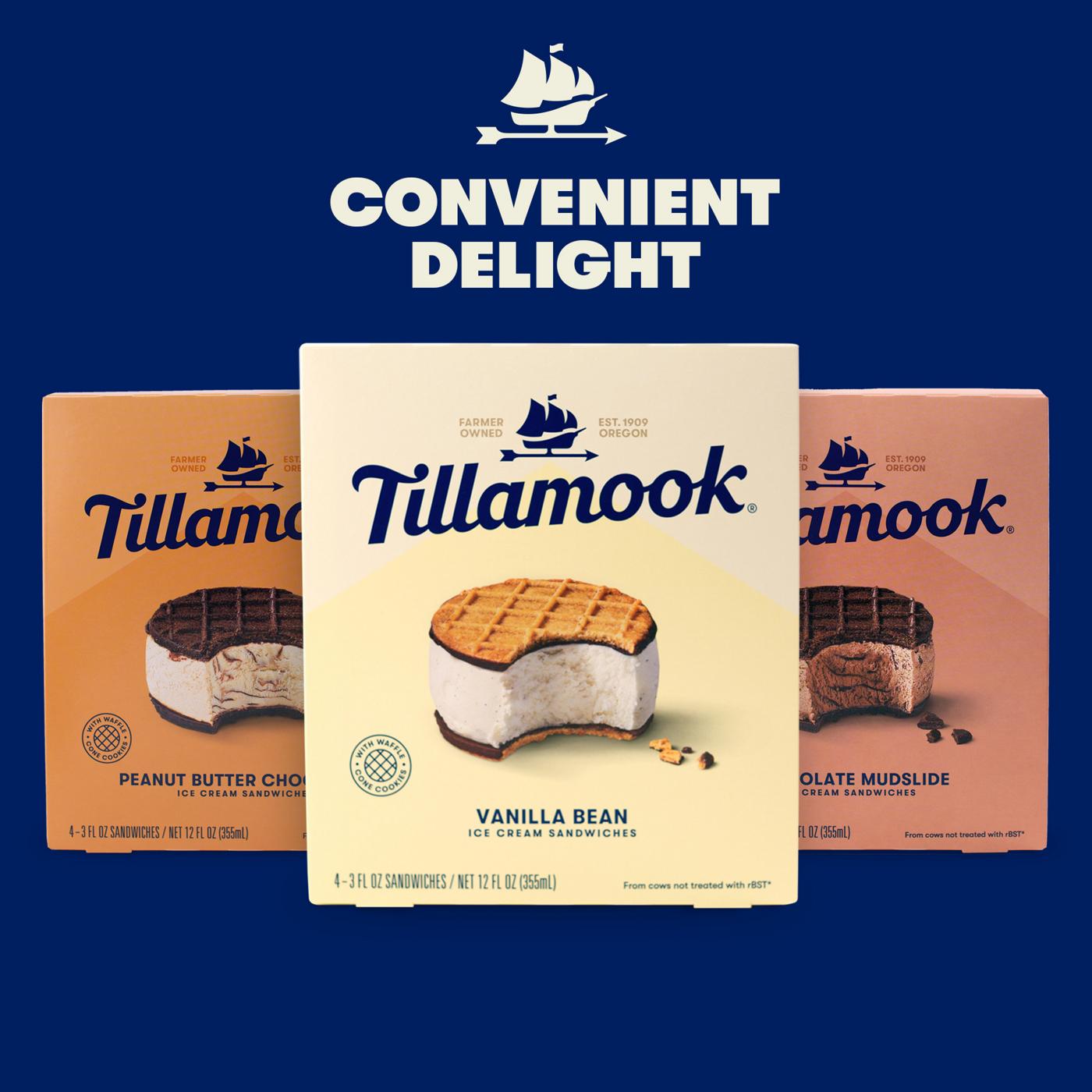 Tillamook Chocolate Mudslide Ice Cream Sandwiches; image 4 of 6