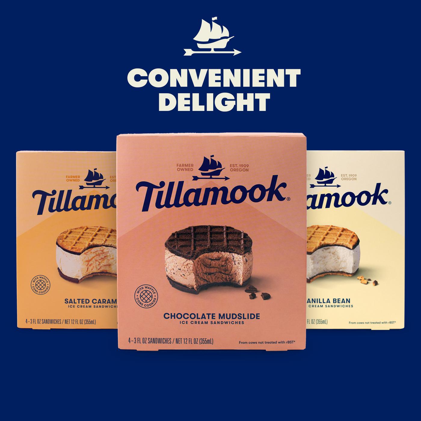 Tillamook Vanilla Bean Ice Cream Sandwiches; image 2 of 5