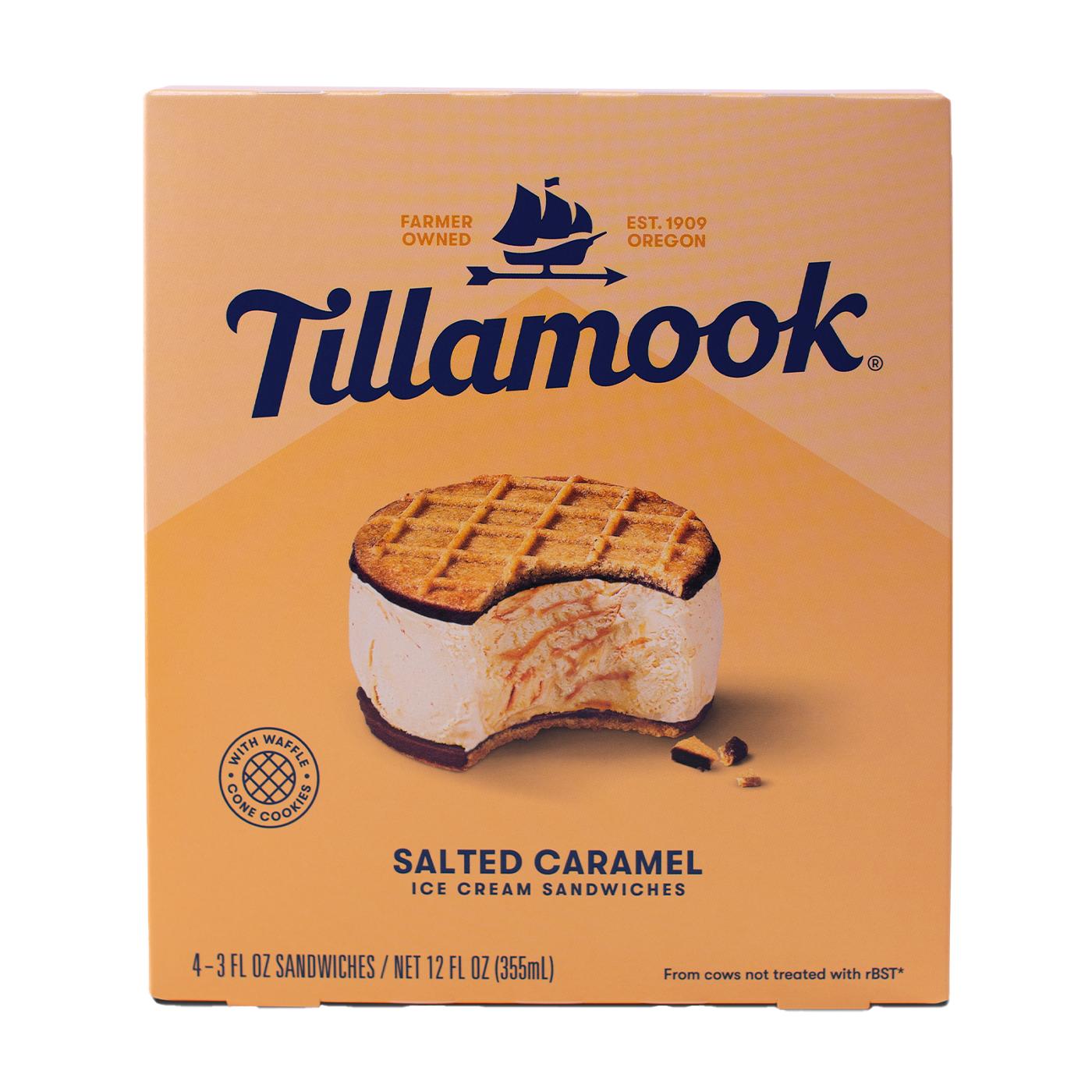 Tillamook Salted Caramel Ice Cream Sandwiches; image 1 of 7