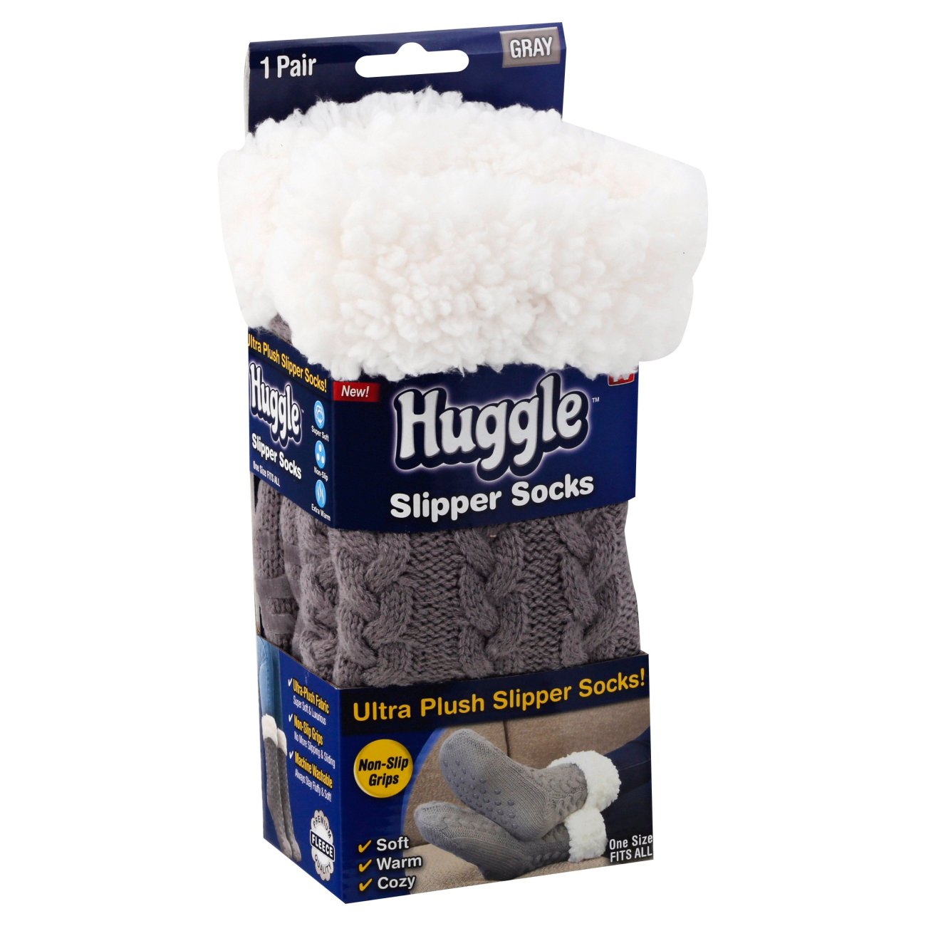 As Seen On Tv Huggle Hoodie Socks - Shop Sleeves & braces at H-E-B