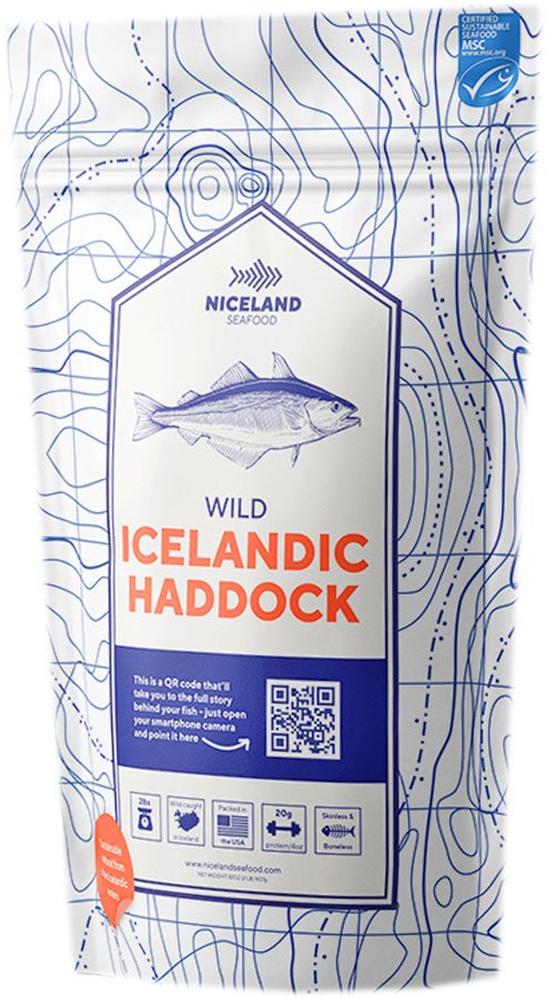 Niceland Seafood Wild Icelandic Frozen Haddock Portions, 2 lb