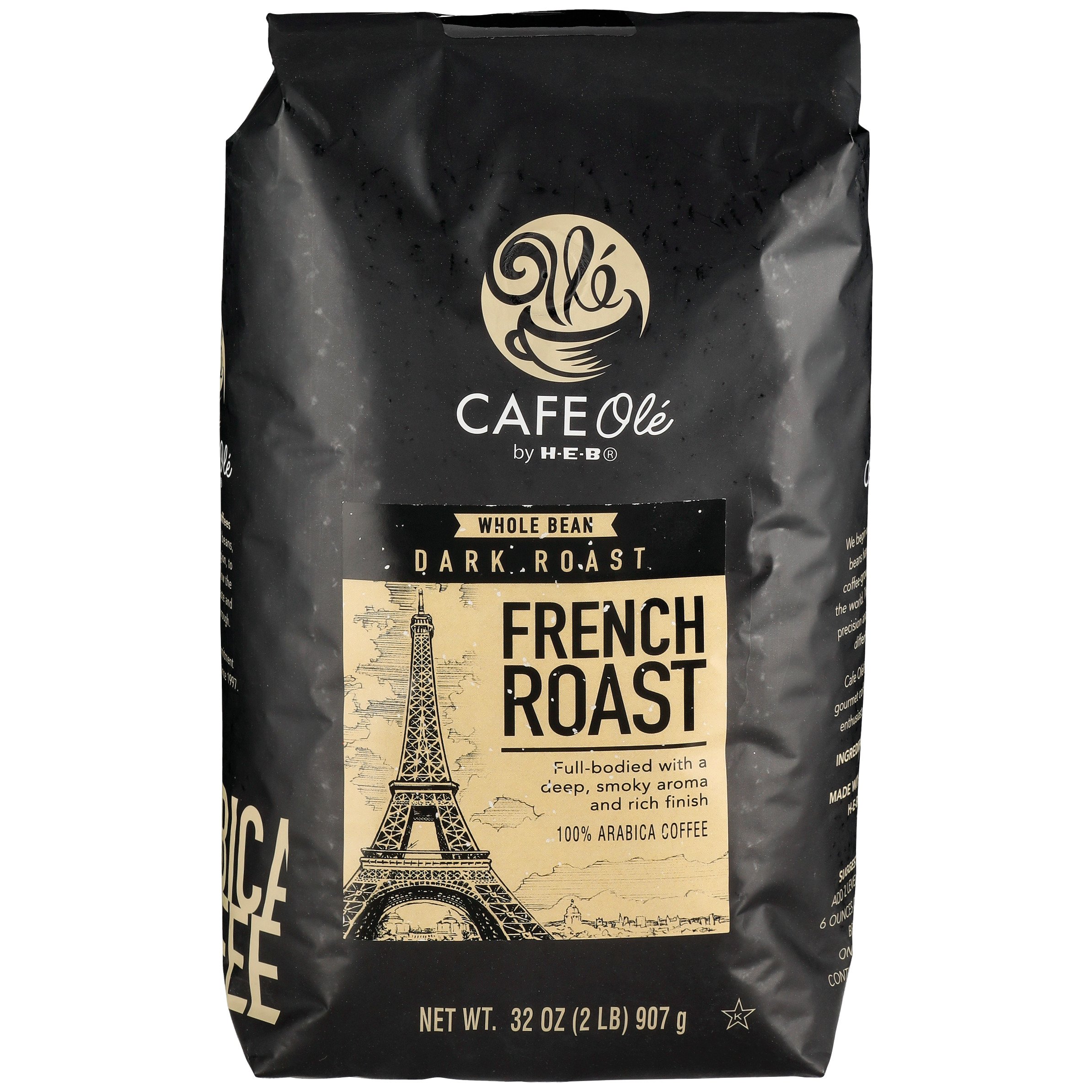 Cafe Ole By H-E-B French Roast Dark Roast Whole Bean Coffee - Shop ...