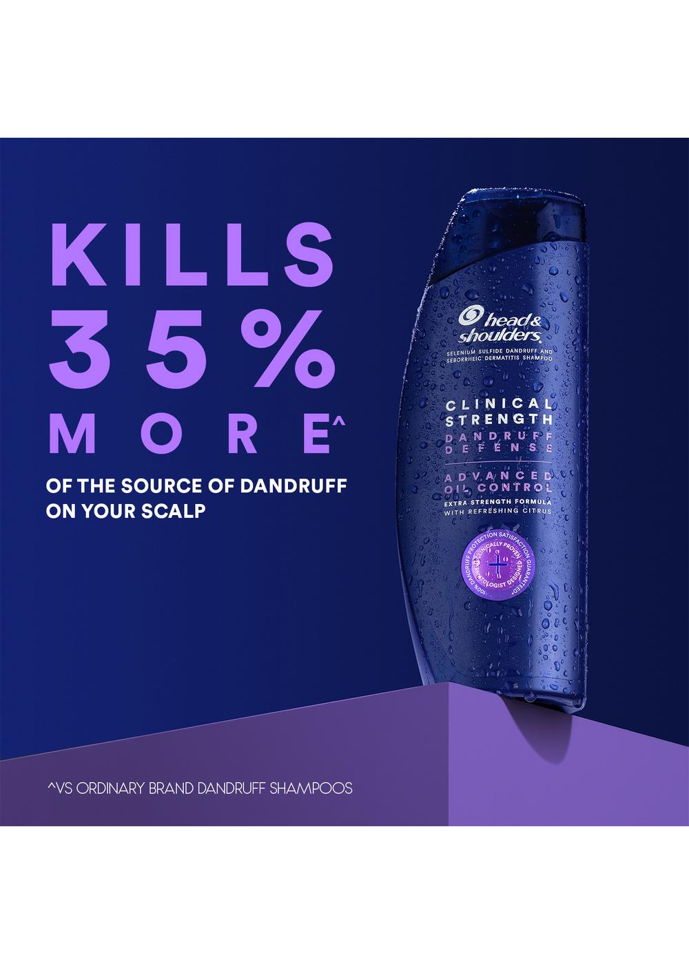 Head & Shoulders Clinical Strength Dandruff Shampoo - Defense + Advanced Oil Control; image 11 of 11