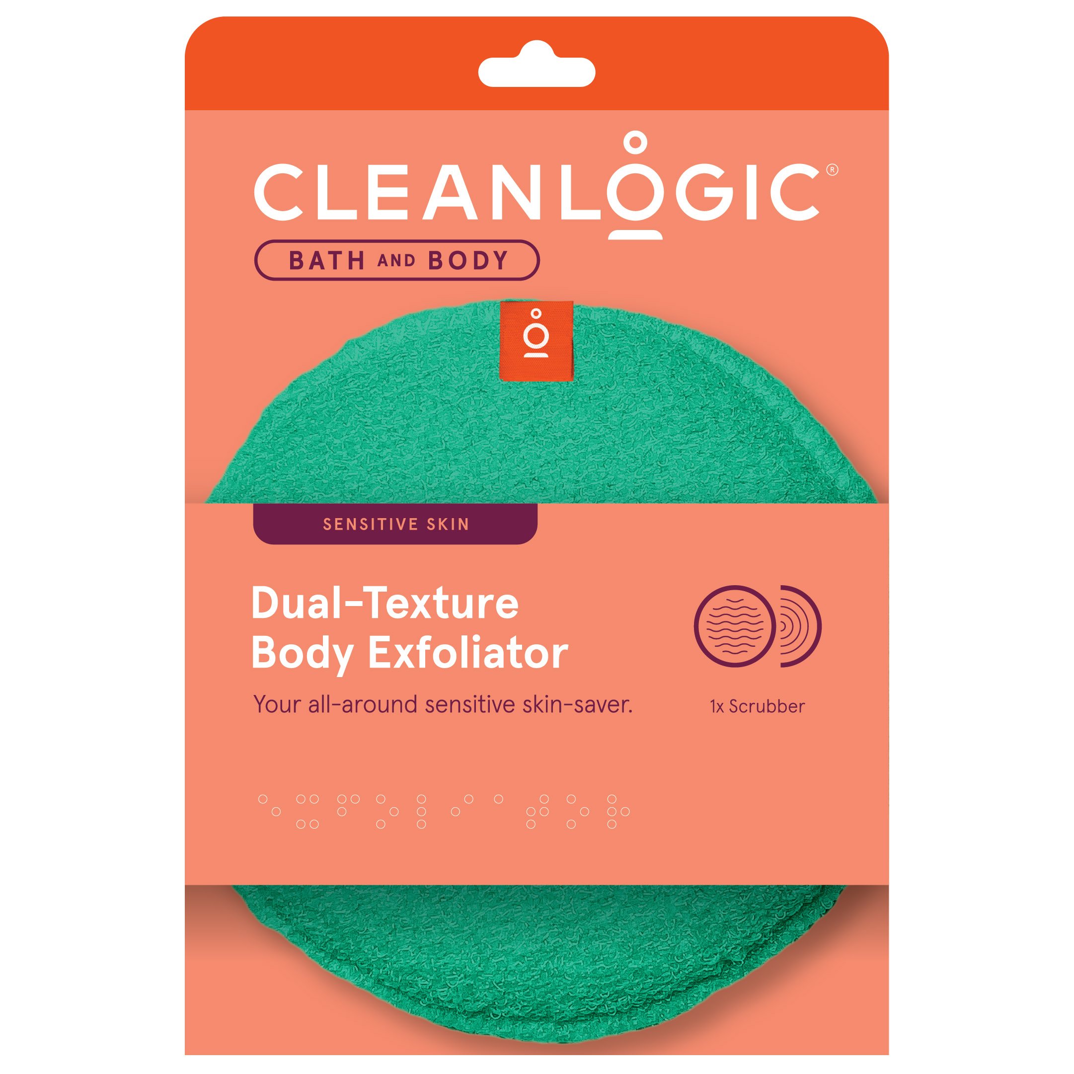 Cleanlogic DualTexture Body Exfoliator Shop Accessories at HEB
