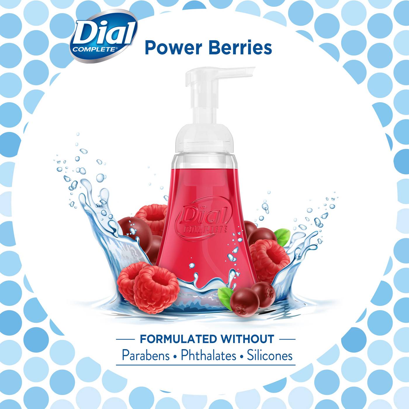 Dial Complete Antibacterial Foaming Hand Wash, Power Berries; image 2 of 7