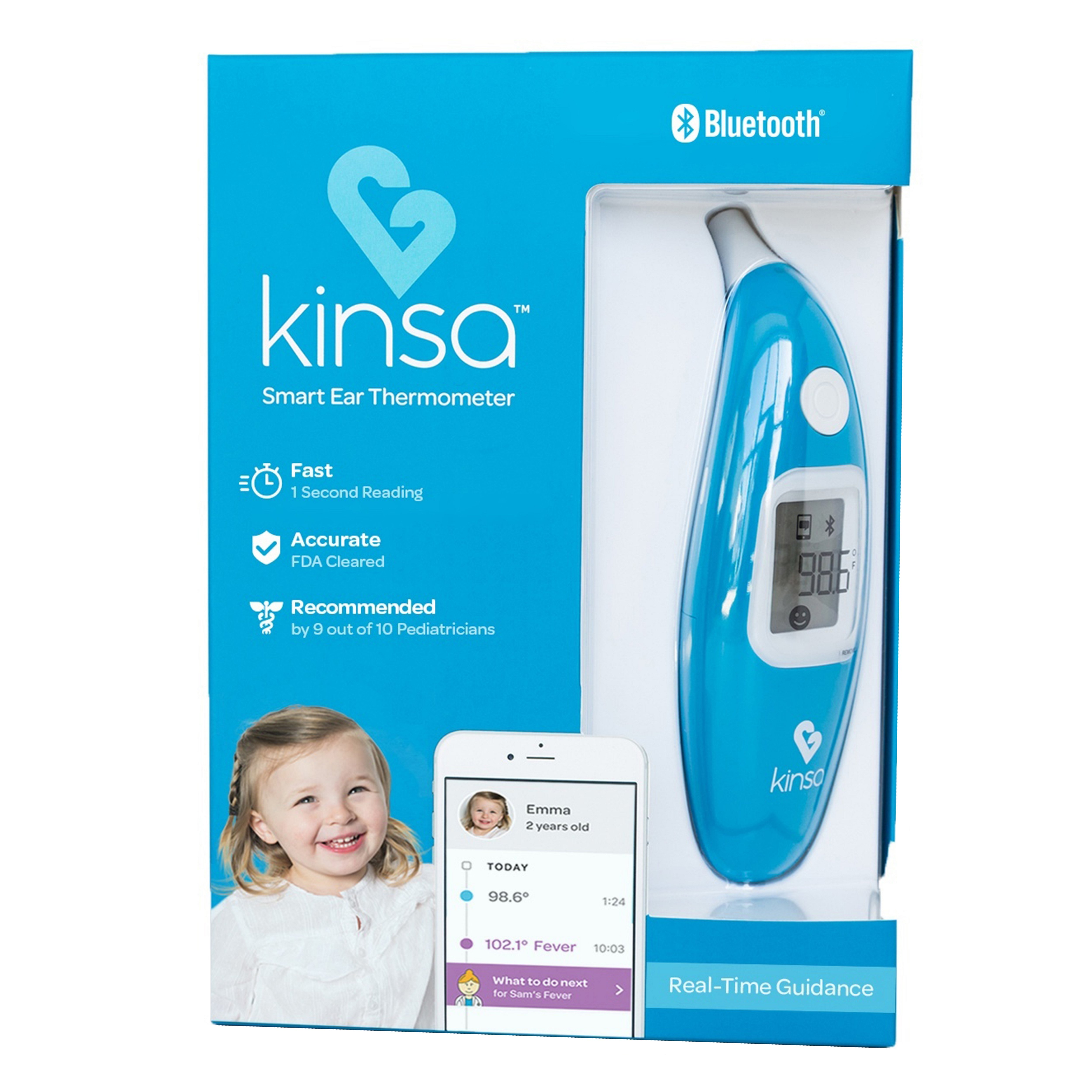 Kinsa Bluetooth Ear Thermometer - Shop Thermometers & Monitors at H-E-B