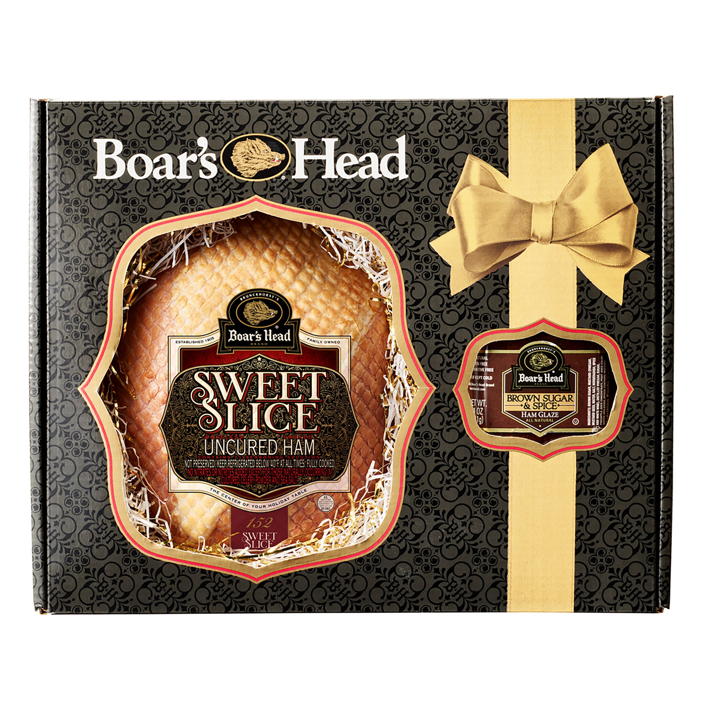 Boar's Head Holiday Gift Box Sweet Slice Uncured Ham & Glaze Shop