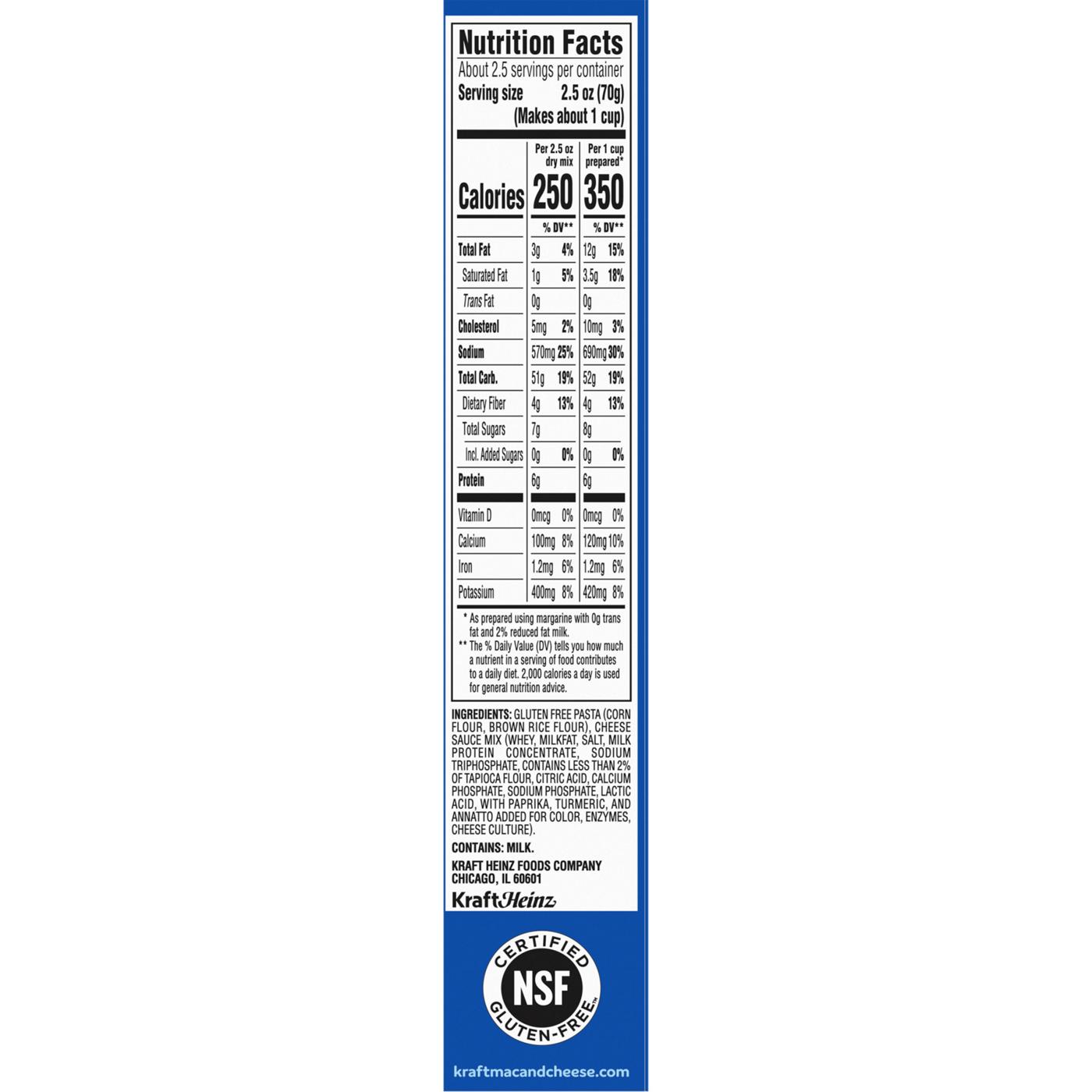 Kraft Mac And Cheese Nutrition  