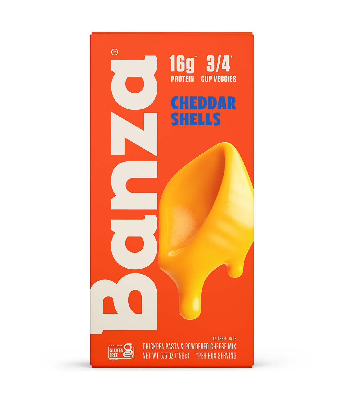 Banza 16g Protein Chickpea Pasta Cheddar Mac & Cheese Shells; image 1 of 3