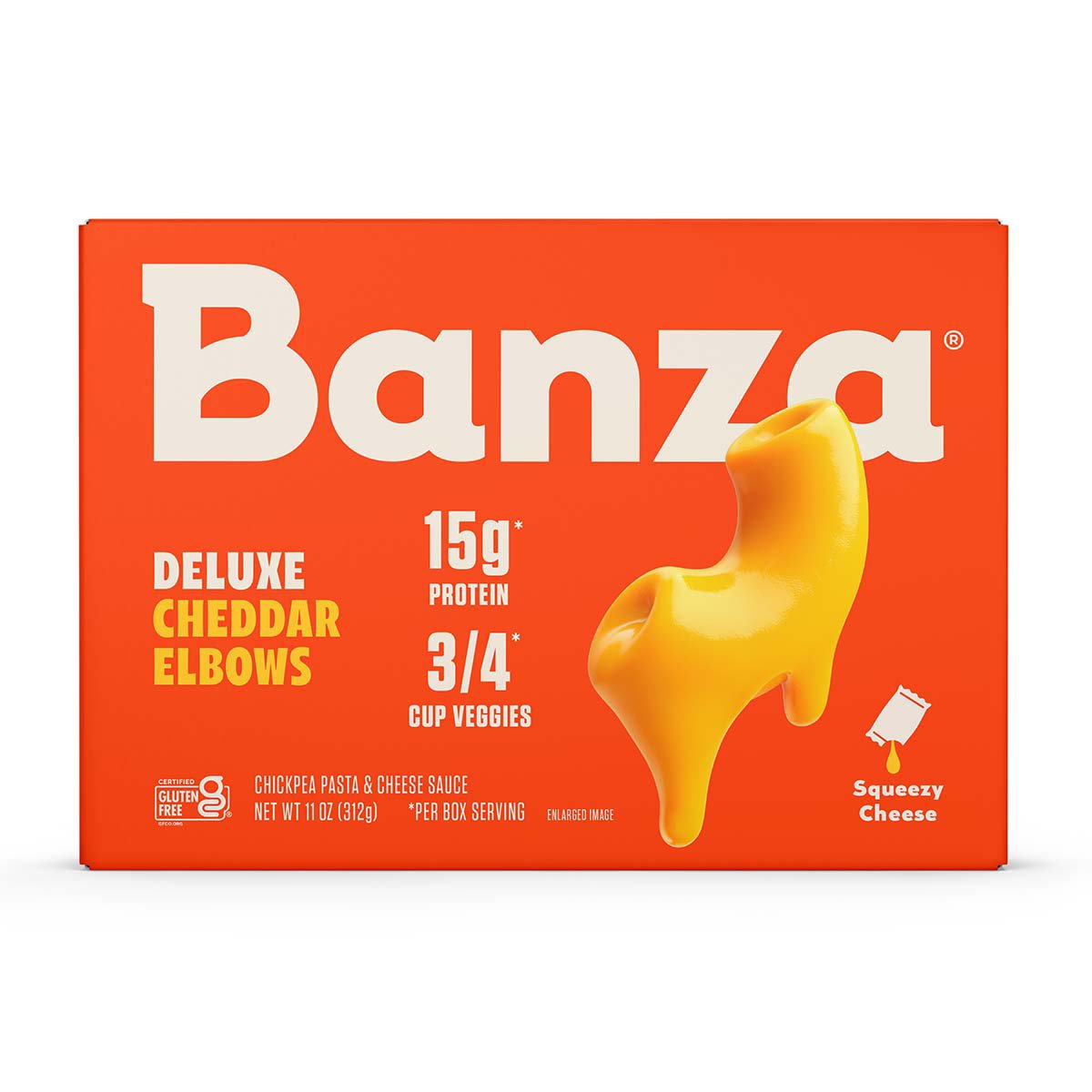 Banza Deluxe Elbows & Classic Cheddar Mac & Cheese - Shop Pantry Meals ...