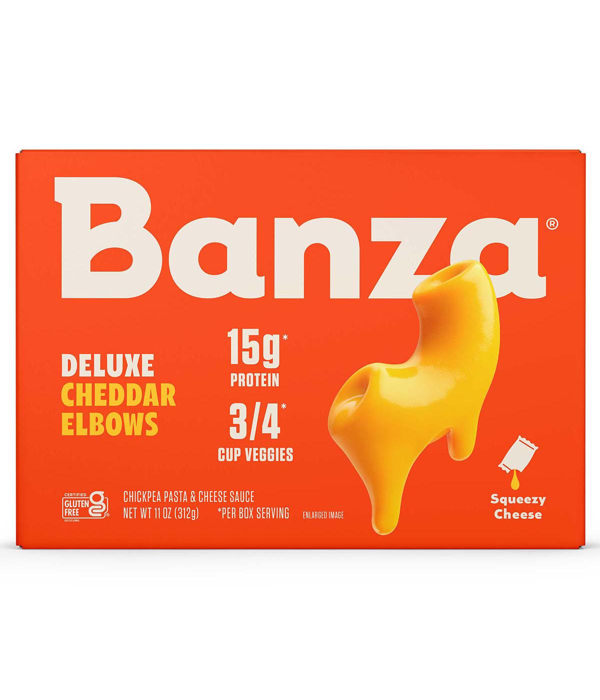 Banza 15g Protein Chickpea Pasta Deluxe Cheddar Elbows Mac & Cheese; image 1 of 3