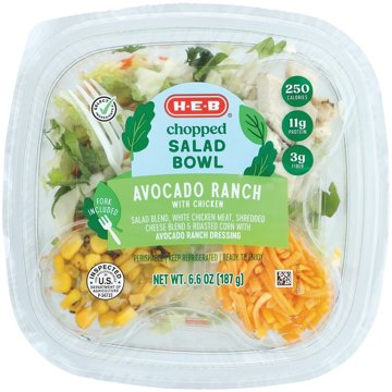 H-E-B Chopped Salad Bowl - Avocado Ranch