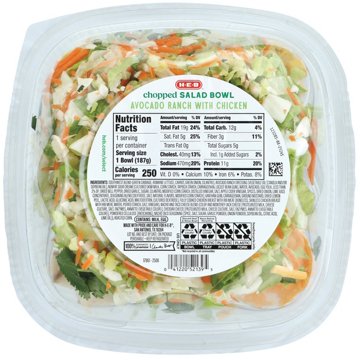 H-E-B Chopped Salad Bowl - Avocado Ranch