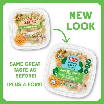 H-E-B Chopped Salad Bowl - Avocado Ranch