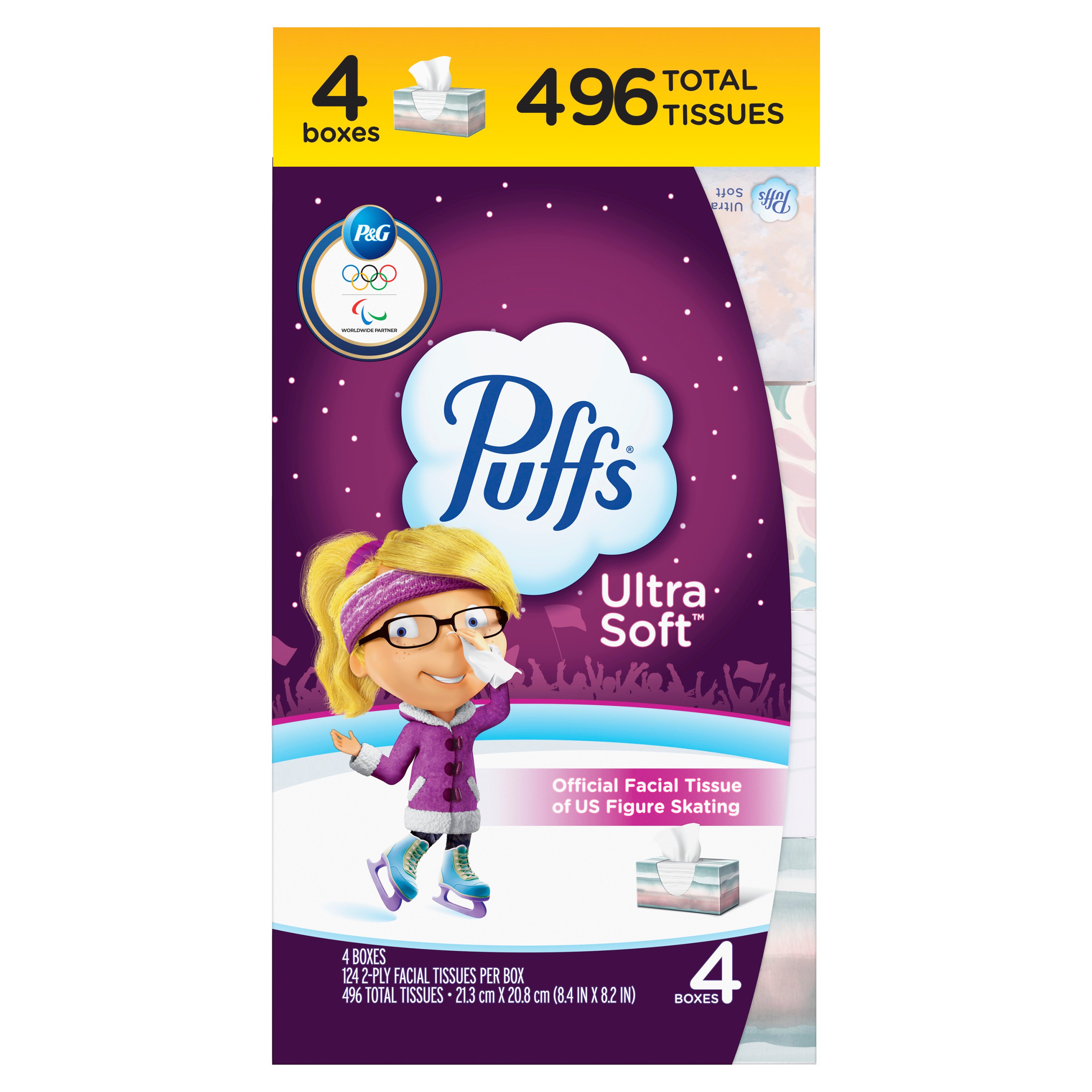 Puffs Ultra Soft Facial Tissue 4 pk Shop Facial Tissue at HEB
