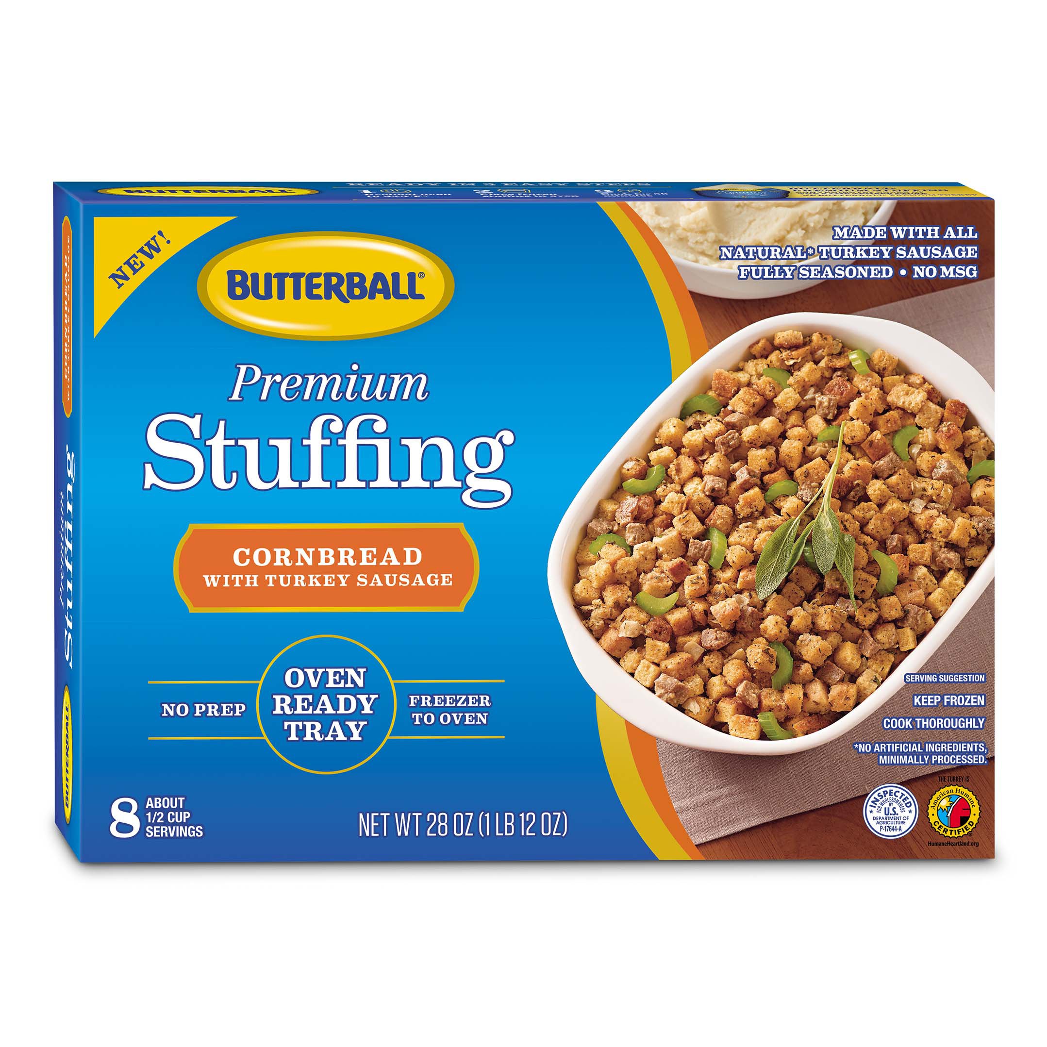 Butterball Premium Stuffing Cornbread and Turkey Sausage Stuffing - Shop Turkey at H-E-B