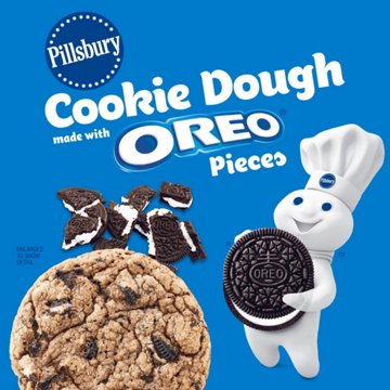 Pillsbury Ready to Eat or Bake Cookie Dough - Oreo Pieces, 12 ct