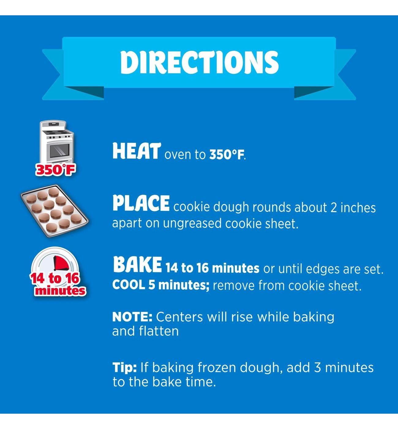 Pillsbury Ready to Eat or Bake Cookie Dough - Oreo Pieces; image 3 of 6