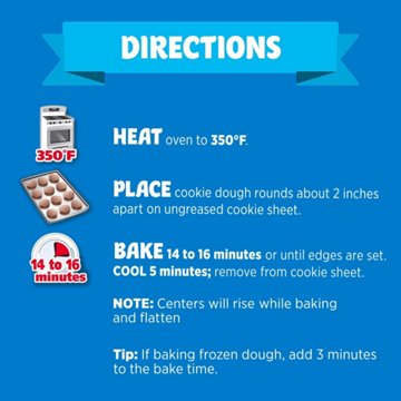Pillsbury Ready to Eat or Bake Cookie Dough - Oreo Pieces, 12 ct