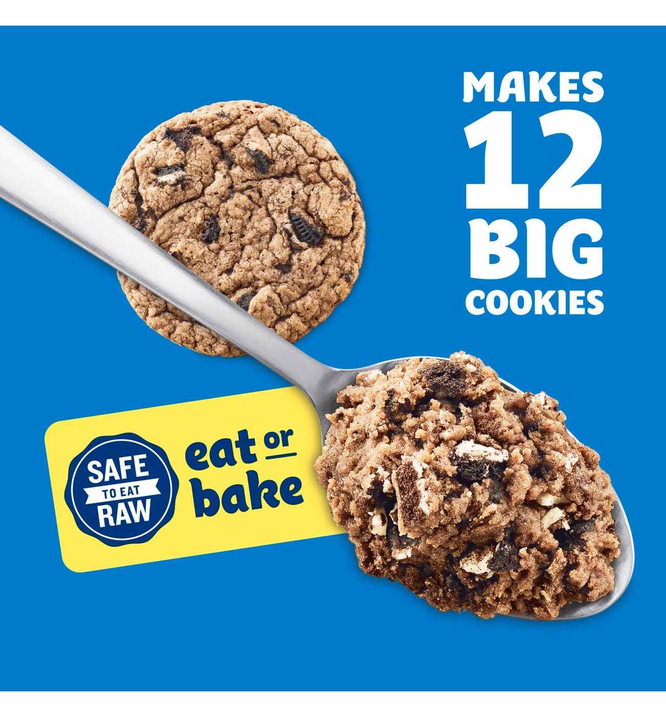 Pillsbury Ready to Eat or Bake Cookie Dough - Oreo Pieces; image 4 of 6