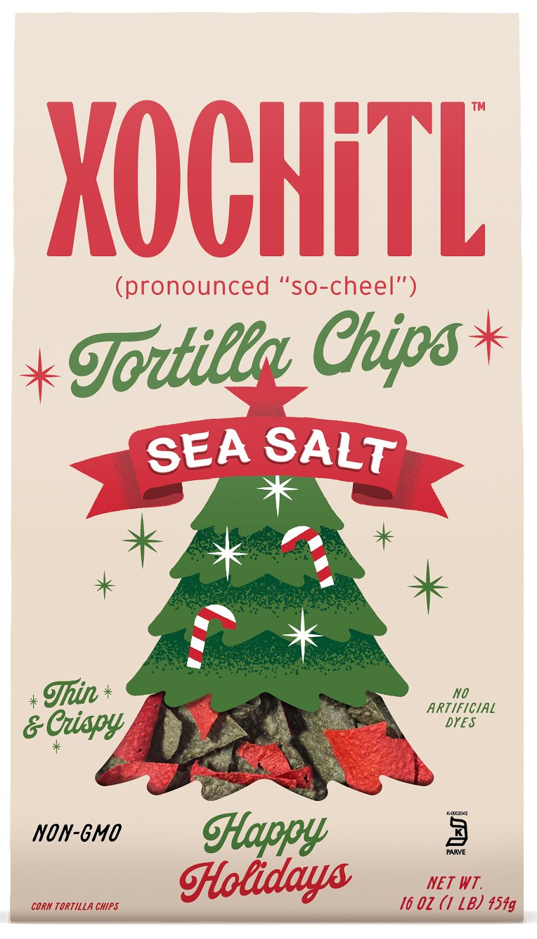 Xochitl Red & Green Christmas Corn Chips Shop at HEB