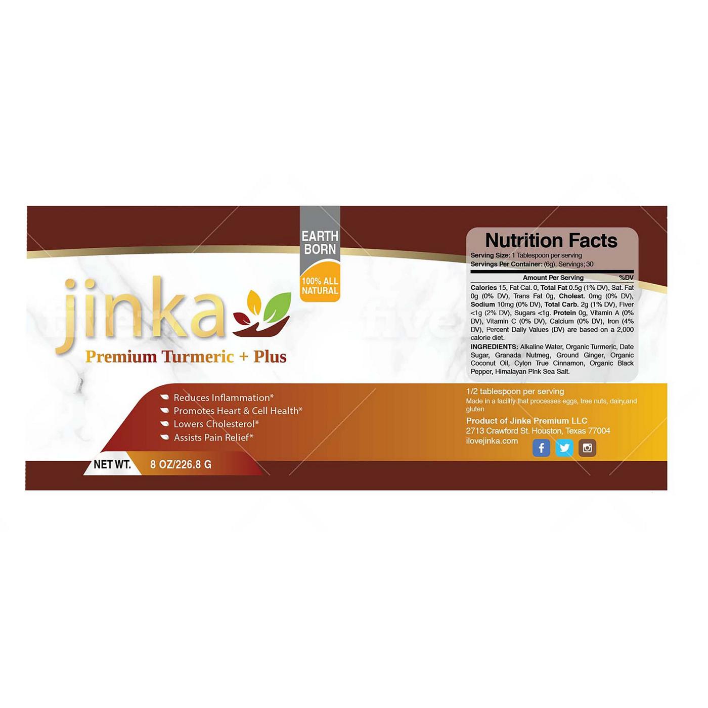 Jinka Premium Turmeric Paste Shop Herbs & homeopathy at HEB