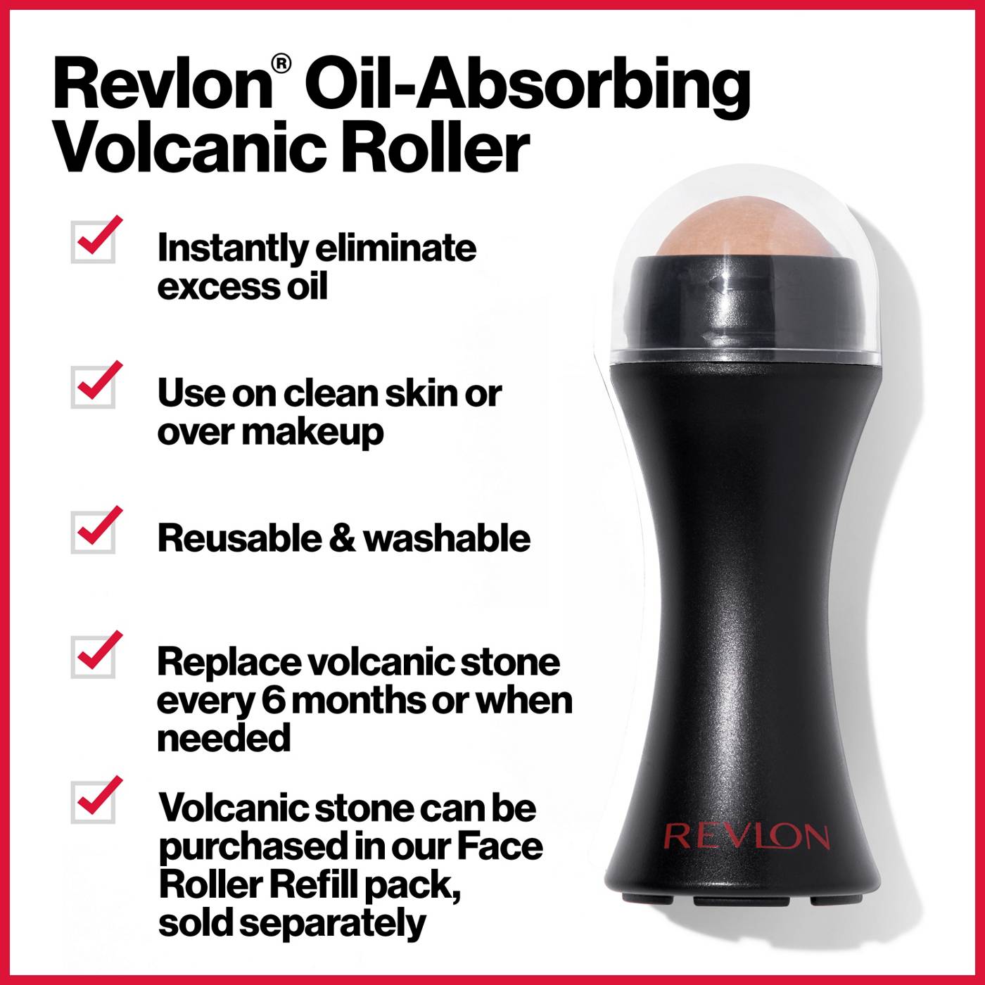 Revlon Beauty Tool Face Roller Volcanic Stone; image 4 of 6