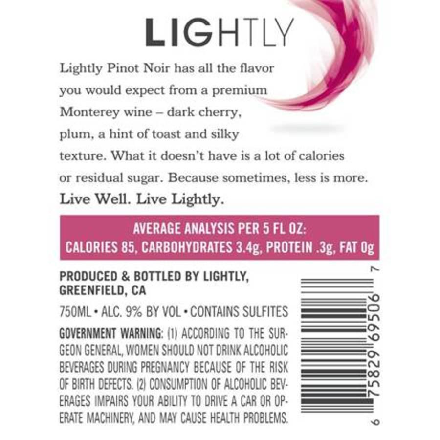 Lightly Pinot Noir Red Wine; image 3 of 3
