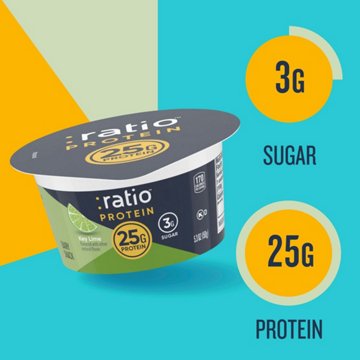 :ratio 25g Protein Key Lime Dairy Snack