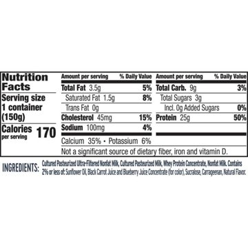 :ratio 25g Protein Blueberry Dairy Snack