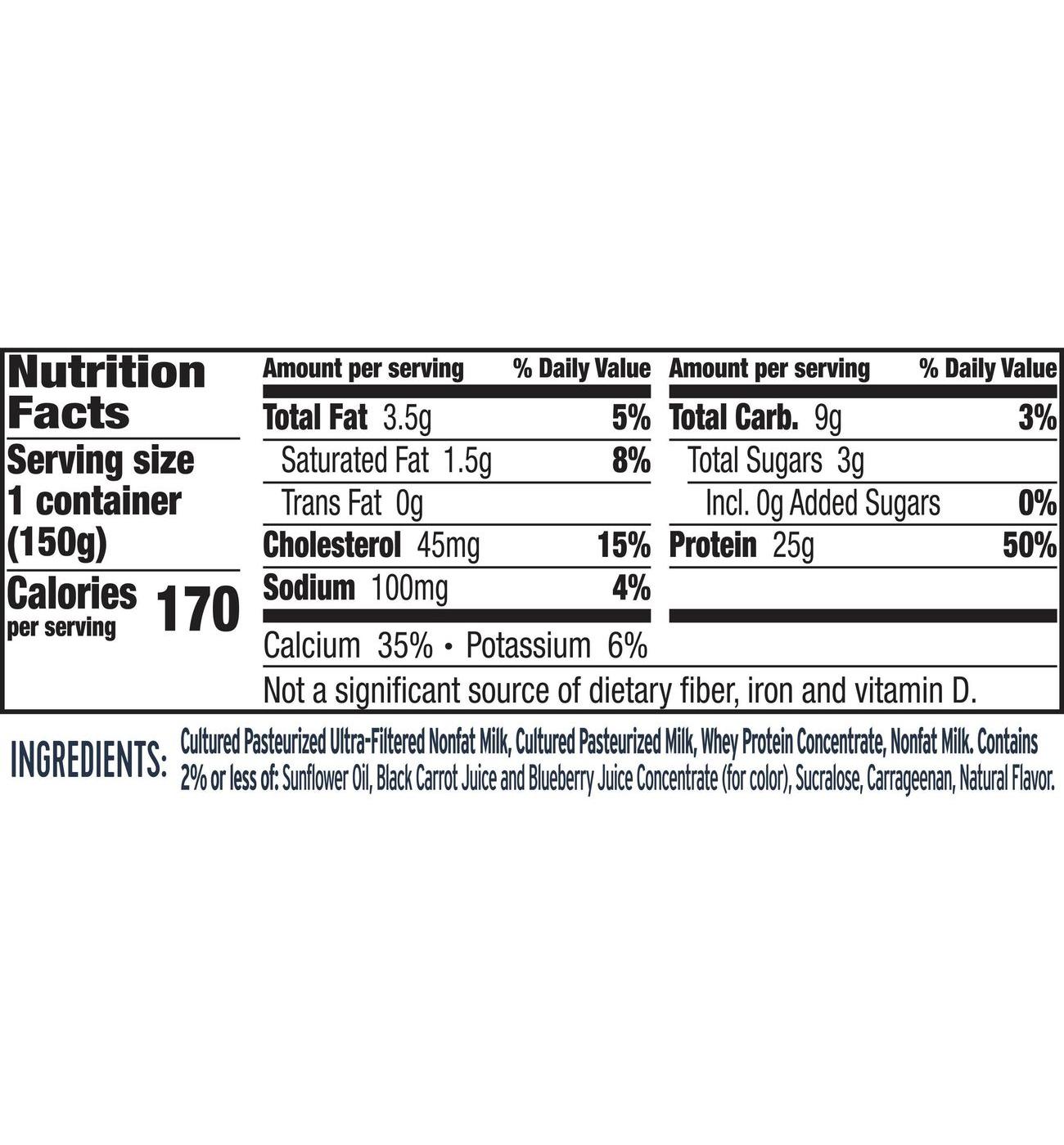 :ratio 25g Protein Blueberry Dairy Snack; image 5 of 6
