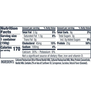 :ratio 25g Protein Coconut Dairy Snack