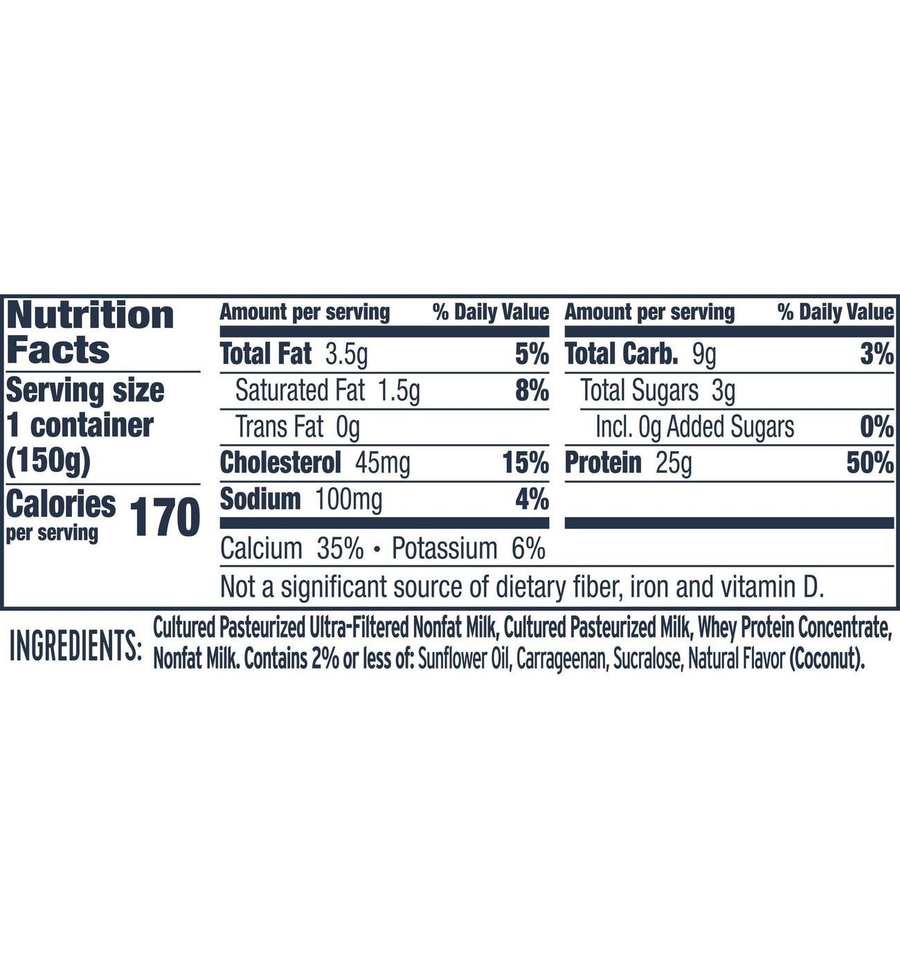 :ratio 25g Protein Coconut Dairy Snack; image 6 of 6
