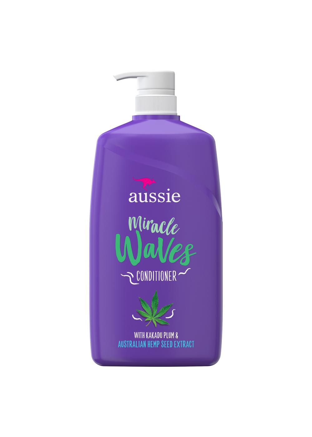 Aussie Miracle Waves Anti-Frizz Hemp Conditioner; image 1 of 7