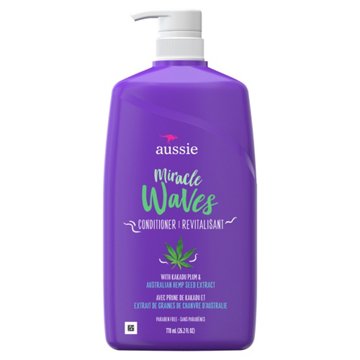 Aussie Miracle Waves Anti-Frizz Hemp Conditioner